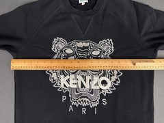 Kenzo Paris Tiger Sweatshirt Black Embroidered Logo Jumper Mens Medium Portugal