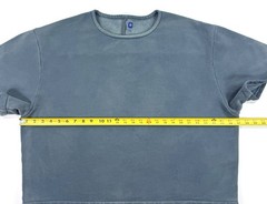 Yeezy Gap Fleece Yoke Tee Engineered By Balenciaga Mens Sz XS Boxy Sweatshirt