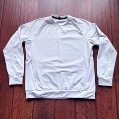 UNRL Crossover Crewneck White Men’s L Stretch Performance Sports Gym