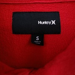 Hurley Hoodie Mens S Small Red Pullover Long Sleeves Hooded Surfing