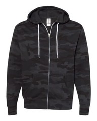 Independent Trading Co. AFX90UNZ Unisex Lightweight Full-Zip Hooded Sweatshirt