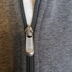 Nike The Athletic Dept Mens Large Gray Full Zip Fleece Hoodie Swoosh Logo