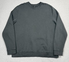 Skims Sweater Mens XL Black Fleece Crewneck Pullover Solid Basic All Season