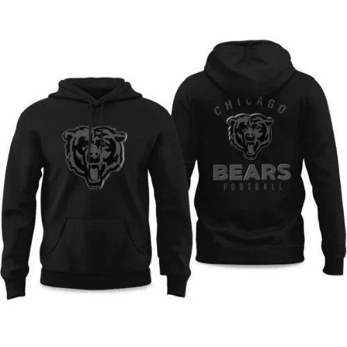Chicago Bears Back In Black Hoodie 2025 Football Fan Pullover Unisex