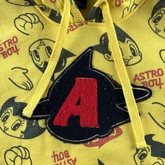 Southpole Astro Boy Hoodie Junior Size Small Yellow AOP Hooded Sweatshirt Boys