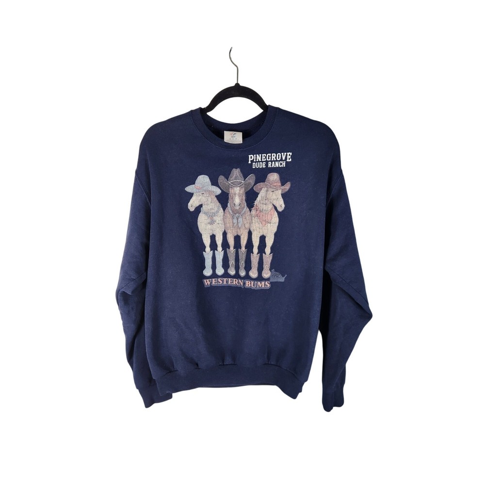 Vintage Pinegrove Dude Ranch Double Sided Crewneck men’s medium