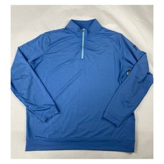 Peter Millar Quarter Zip Men’s XL Blue Performance Pullover Golf – Flaw