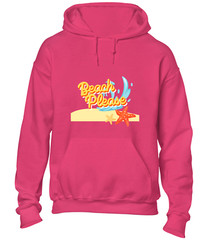 BEACH PLEASE HOODY HOODIE COOL SUMMER HOLIDAY CLOTHING CASUAL FASHION TOP