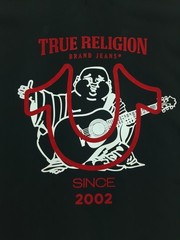 True Religion BIG HS FLOCK ZIP HOODIE, XL, Jet Black – Graphic Buddha Zip Up