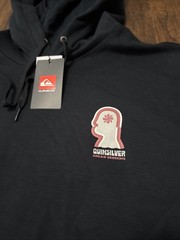 NWT Quiksilver Dream Sessions Surfing Black Fleece Lined Hoodie Men’s L. F4