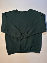 Vtg M&C Sportswear Fall Scarecrow Autumn Plaid 90’s USA Green Sweatshirt Sz XL
