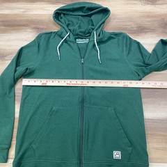 Avalanche Hoodie Mens Small Gorpcore Polyester Spandex Zip Up Green CAM846