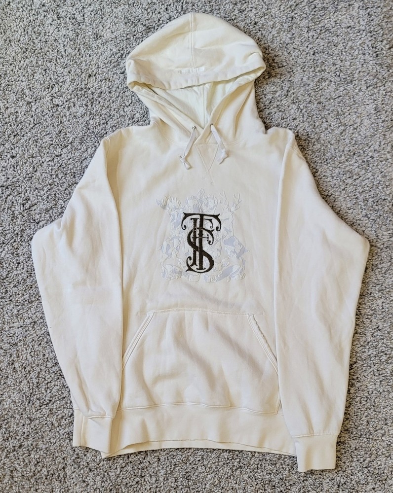Triple 5 Soul 555 Cream Hoodie Sweatshirt XL