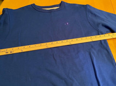 CHAMPION ROYAL BLUE EMBROIDERED LOGO CREWNECK SWEATSHIRT MENS SZ M