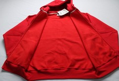 Pro Club Men’s Heavyweight Full Zip Fleece Drawcord Hoodie EH6 Red Medium NWT