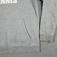 Nike Sweater Mens Medium Gray Swoosh Pullover Hoodie Sweatshirt *