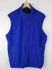 Knocker Activewear Men’s Vest Size XL Blue Fleece Sweatshirt Sleeveless Jacket