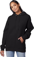 Hanes EcoSmart Hoodie, Midweight Fleece, Pullover Hooded Sweatshirt Black Unisex