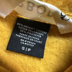 Arbor Collective Mens Small Full Zip Hoodie Yellow Arbor Front Logo