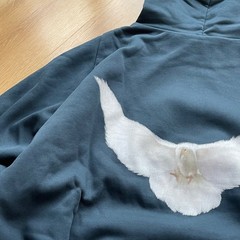 YZY Yeezy Gap by Balenciaga Dove Hoodie Oversized Shrunken Size M