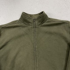 L.L. Bean Sweatshirt Mens Large Green Katahdin Iron Works Sherpa Lined Full Zip