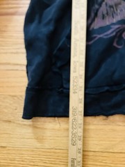 Affliction Denim Killer Distressed Full Zip Up Hoodie Front Back Reaper XL