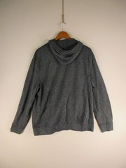 Jos A Bank Hoodie Mens L Tailored Fit Full Zip Traveler Gray Heather