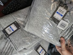 $55 Under Armour Hoodie Mens Small Gray Loose Hustle Fleece Center Logo NWT