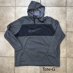 Nike Dri-FIT Pullover Hoodie Men’s 3XL Tall Black Gray Athletic Sweatshirt