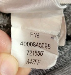 The North Face Pullover Hoodie Mens Large Gray Distressed Custom Arm Logo Flawed