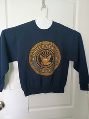 US Navy Sweatshirt -United States Navy Size Medium -blue – U.S. Navy