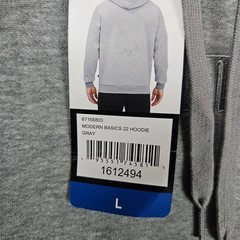 Puma Modern Basics 22 Hoodie Mens Large Gray Heather Pullover Sweatshirt