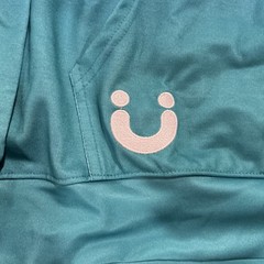 UKG Unbound Men’s Large Pullover 100% Polyester Teal Long Sleeve HOODIE