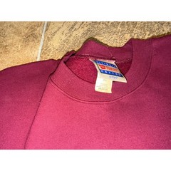 Hanes Ultimate Cotton PrintPro Sweatshirt Maroon Burgundy Crewneck Unisex 2XL