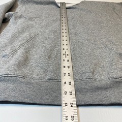 Nike Collarless Fleece Sweatshirt Medium Light Heather Grey Pullover Sporty 7628