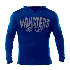 Iron Gods Monsters Do Exist Muscle Hoodie Gym Weightlifting Pullover Workout