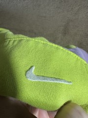 Nike Sportswear Club Color-Clash Pullover Hoodie Size S Lime Green Purple Men’s