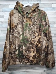 RedHead Hoodie Mens Large Brown Realtree Camo Fleece Pullover Hunting Outdoor