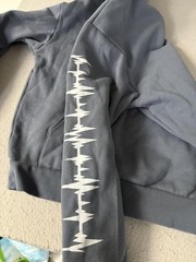 Revival Streetwear Hoodie Mens Medium Blue Graphic Pullover Sweatshirt Pocket