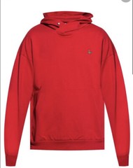 NEW Vivienne Westwood Orbit Logo Red Hoodie Mens Small Streetwear