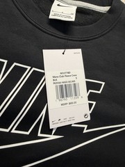 Nike Swoosh Golf Club Fleece Crewneck Mens Sweatshirt Black Size S New