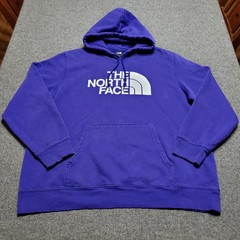 The North Face Hoodie 2XL XXL Lapis Blue TNF White Half Dome Pullover Sweatshirt