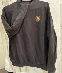 Yeezy Season 5 Black Calabasas Crewneck XL Crest Logo Pre-Loved