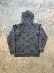 Vintage Brown Triple Five Soul Embroidered Zip Up Hoodie Size Large Mens