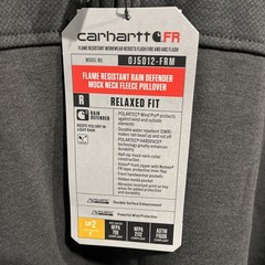 Carhartt Rain Defender Mock Neck Fleece Pullover FR 0J5012-FRM 3XL Tall Half Zip