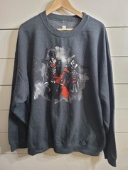 Assassins Creed Mens Sweatshirt Crewneck Lvl Up Loot Crate Exclusive 2X Gray