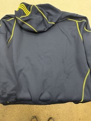 Adidas Navy and Yellow Michigan Football Hoodie 100% Polyester Size XL