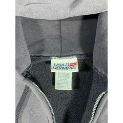 Vintage 90s USA Olympic Sun Faded Navy Zip Up Hoodie Grunge XL Made in USA