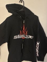 Static-X 20th Anniversary Black Fleece Zip Up Hoodie Band Graphic Wayne Static