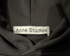 Acne Studios Stockholm 1996 Logo Hoodie Black Pullover Oversized Unisex – Size L
